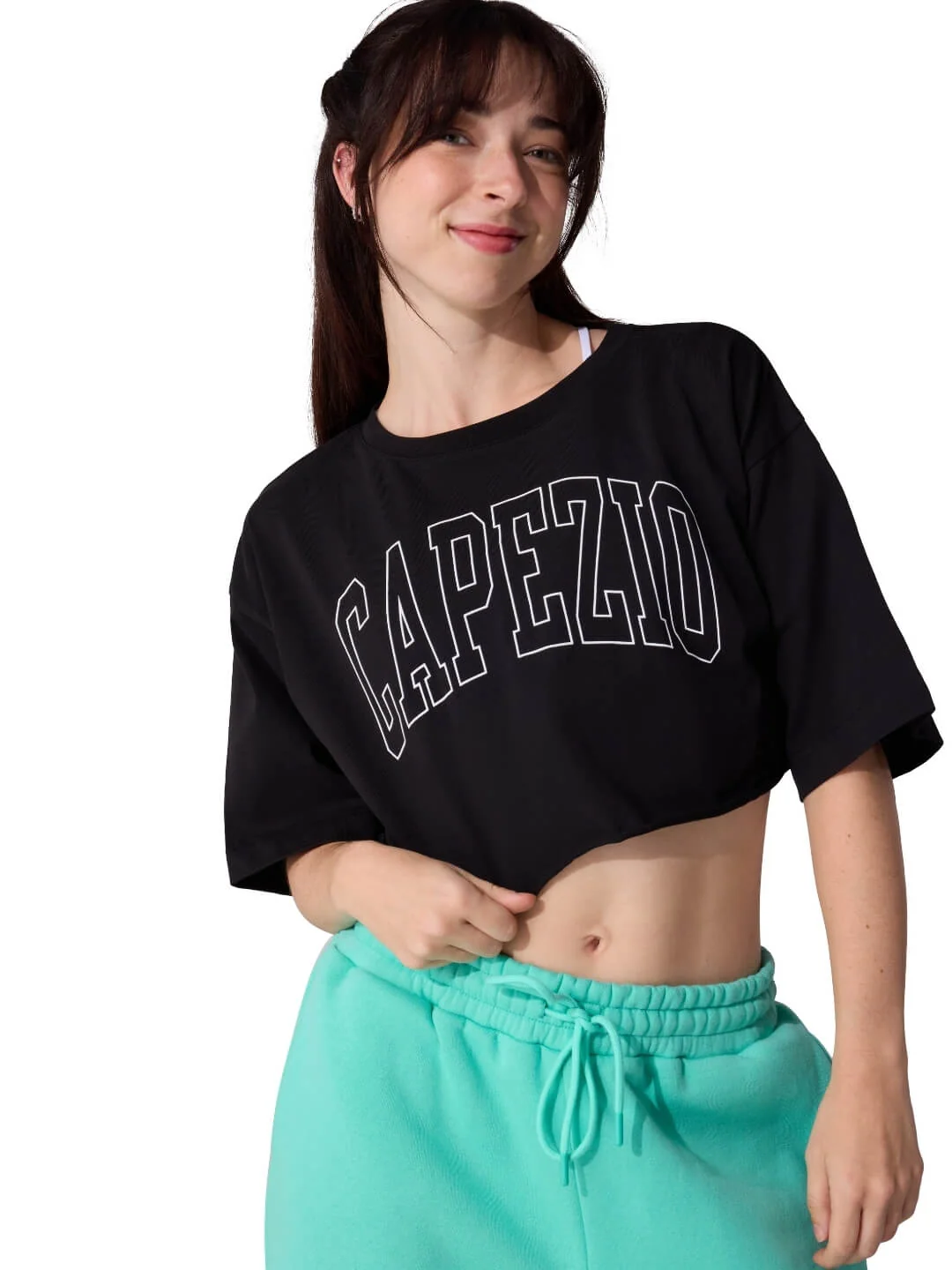 T-shirt Campus Box F13064W Noir Capezio – Image 3
