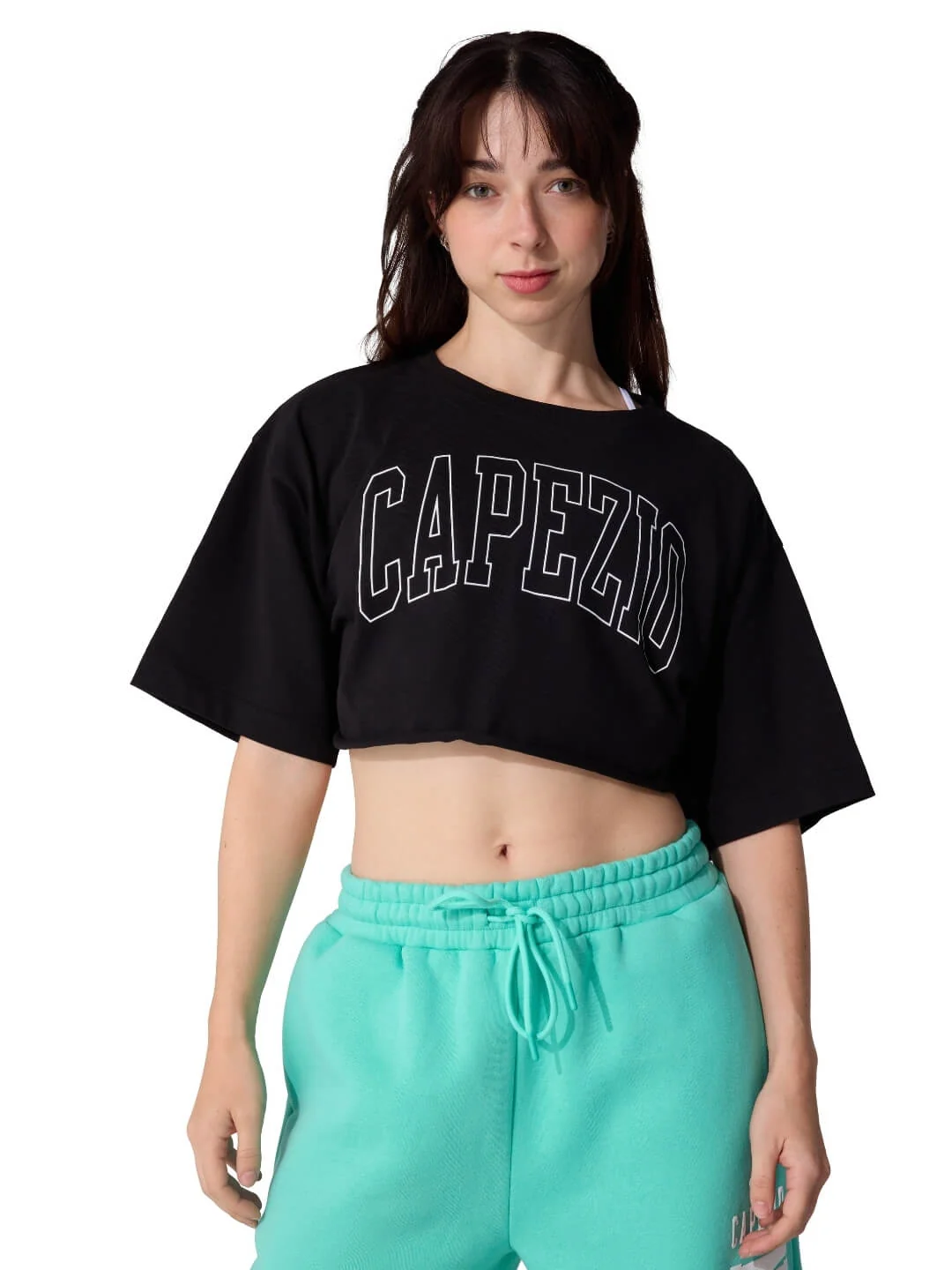 T-shirt Campus Box F13064W Noir Capezio – Image 2