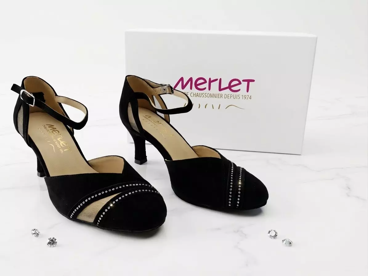 Chaussures de Danse de Salon en Strass Namie Merlet – Image 3